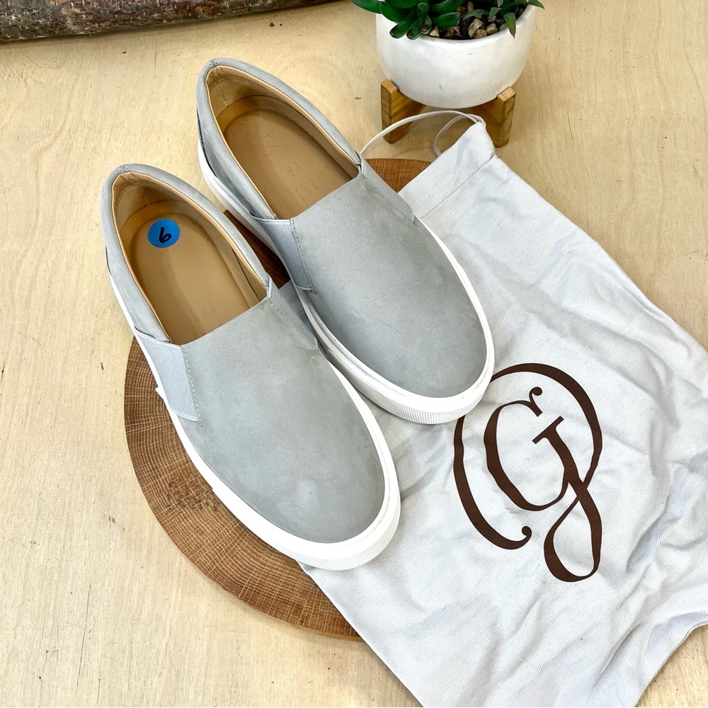 NWOB M. Gemi | The Luciana Gray Slip-On Sneakers + Dust Bag Size 6